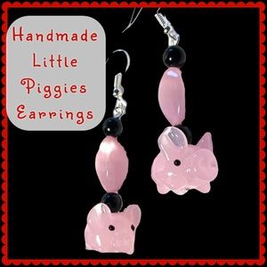 Little Piggies Earrings- Handcrafted Originals